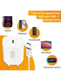 USB-C Kabel 1 meter met USB-C Adapter