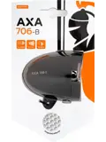 Axa Koplamp 706 15 Lux Batt Dark Chrome