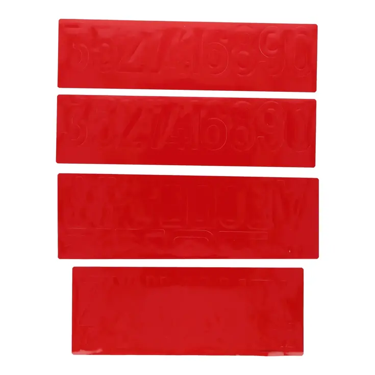 Langwerpige blanco Belgische kentekenplaat 52x11cm