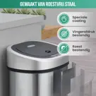 Avalo Prullenbak met Sensor 50L - RVS