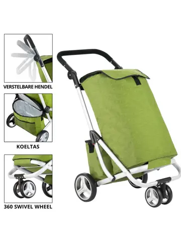 3 Wheel Boodschappenwagen 62L