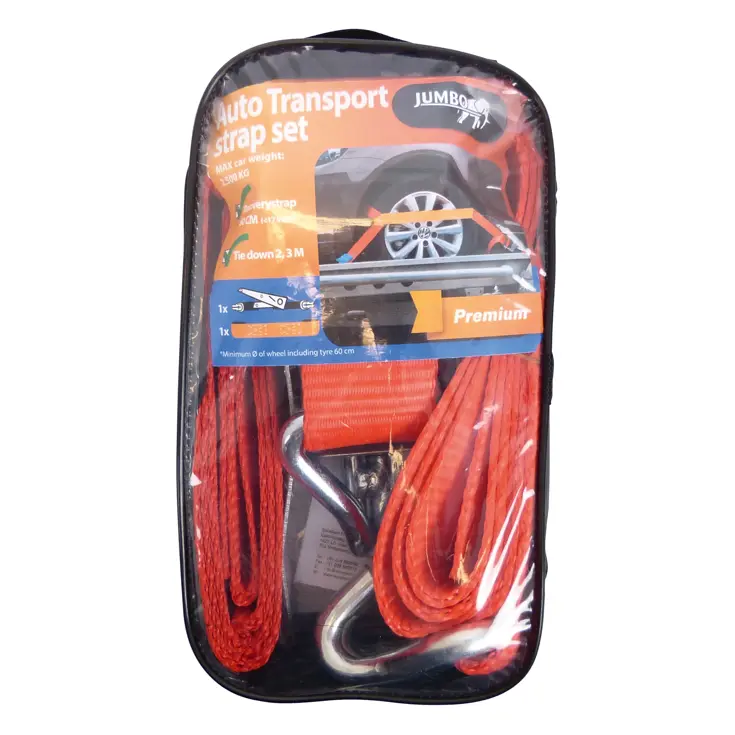 60cm spanband rood/oranje, max 2500kg auto