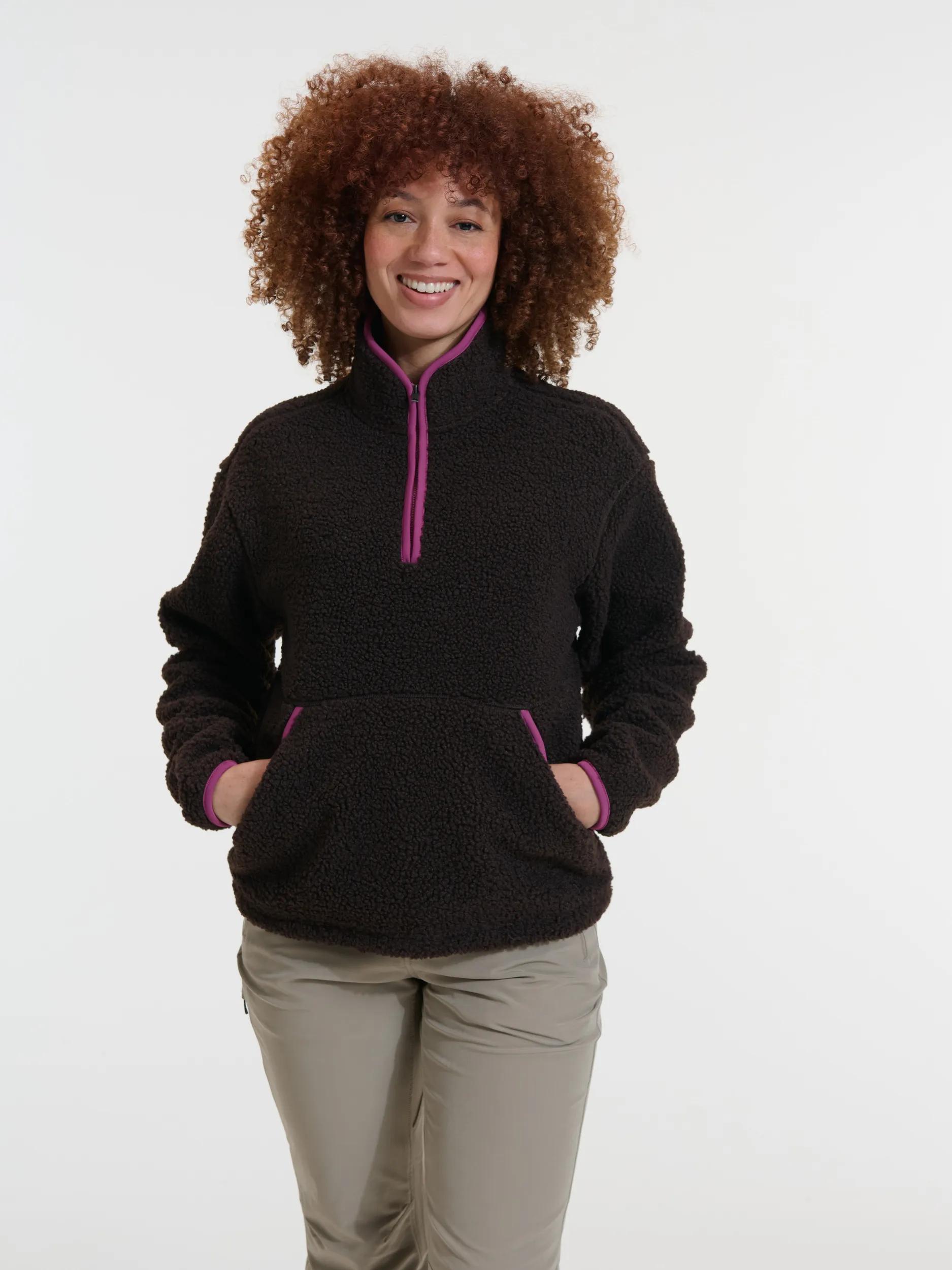ANWB  Tarau  Fleecetrui dames  Human Nature  Bruin   XL