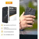 R2B iPhone 14 Hoesje Marmer + Screenprotector