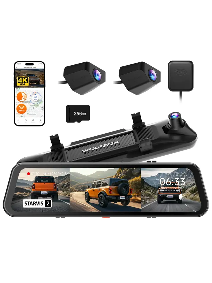G900 Tripro bumper 3CH 4K Wifi GPS 256gb Mirror