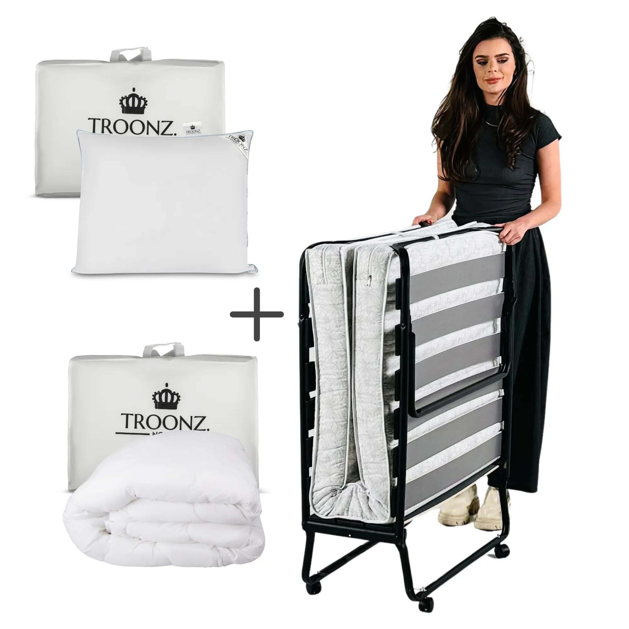 Troonz  Opklapbed Morena  90 x 200 cm  Set  Zwart main product image