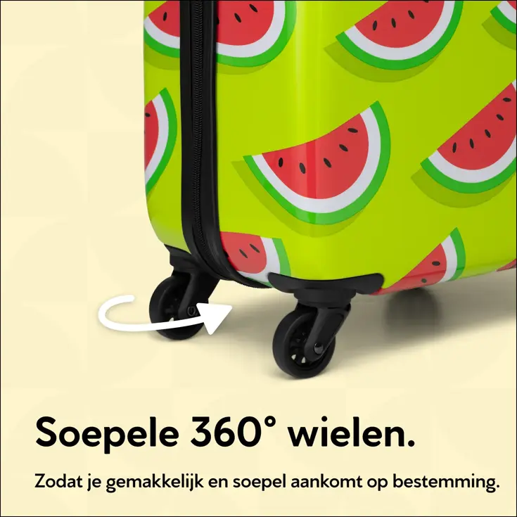 Handbagage Koffer met print - 55cm