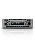 1-DIN Retro DAB+ Autoradio Chroom Bluetooth