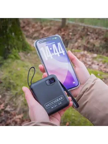 Powerbank 10.000 mAh met Kabels - Zwart