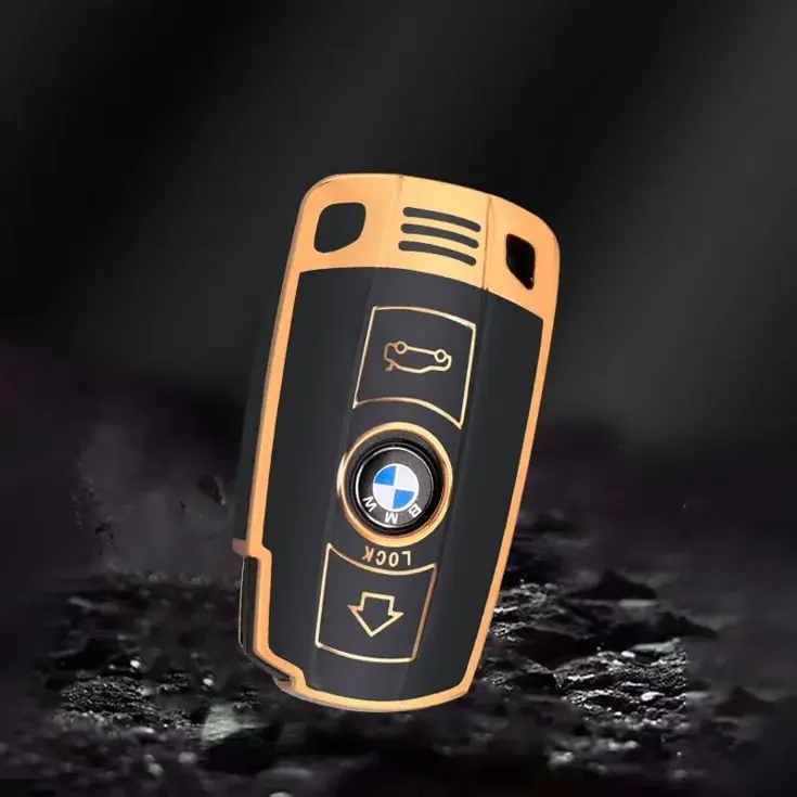 TPU Sleutelhoesje voor Bmw goud E4