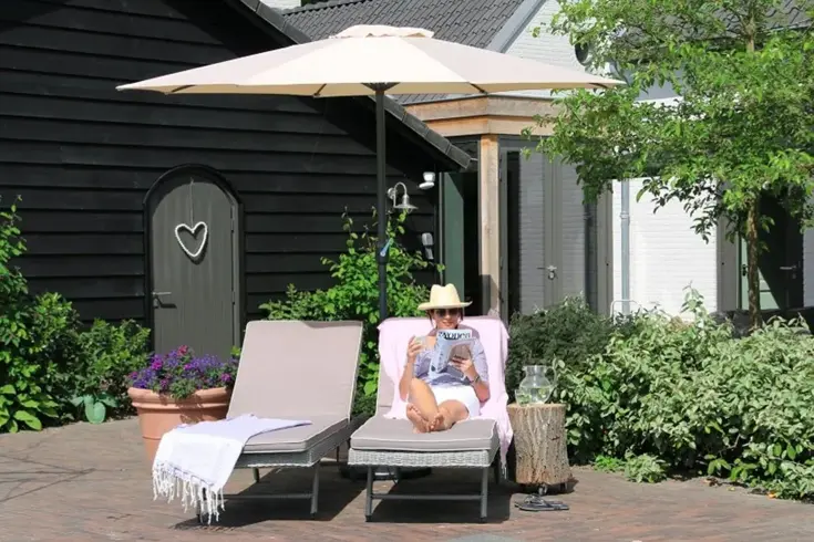 Parasol Luxe 8-ribs - Ø 300cm - ecru