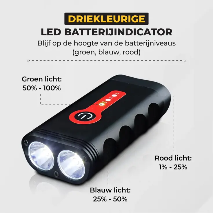 Fietsverlichting set 2400 lumen