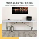 Goliving Inklapbare Tafel – 180 x70x74cm
