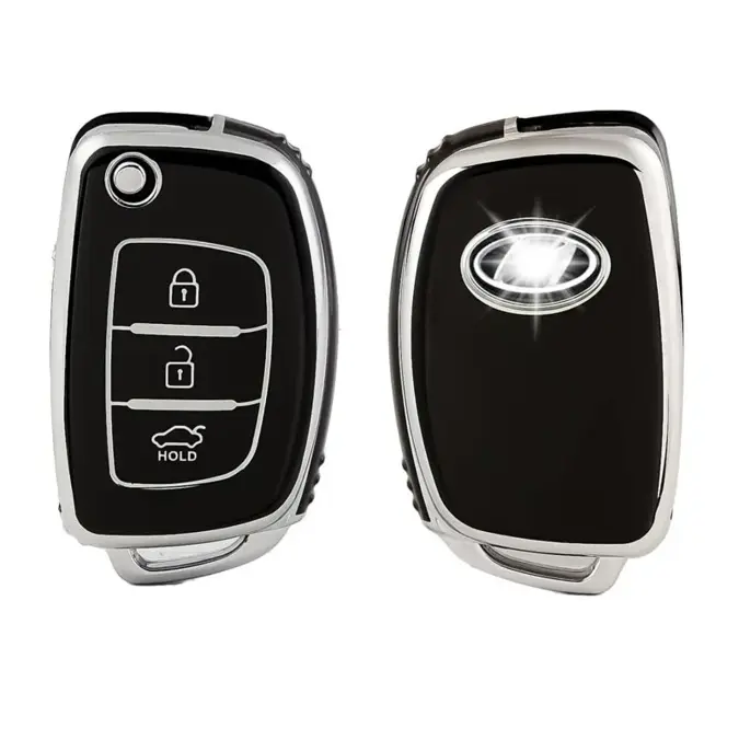 Dutch Shield Sleutelhoesje  Hyundai zwart B3