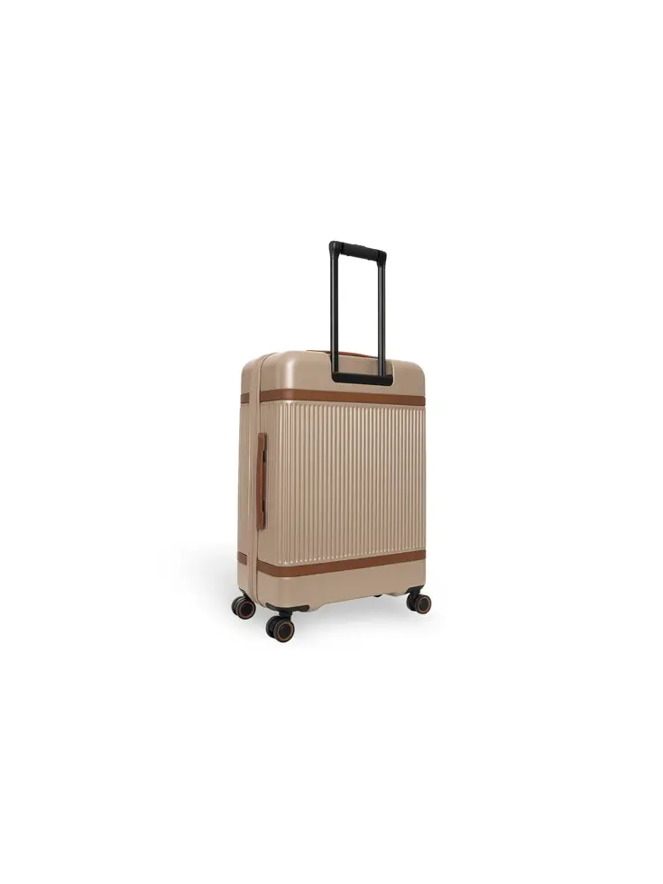 Zuna - Middelmaat koffer - Leren handvatten - 65cm