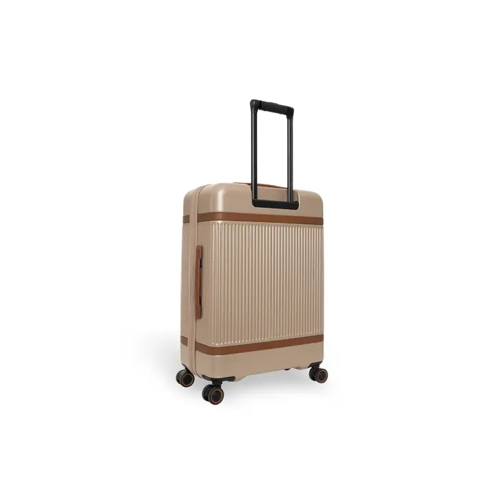 Zuna - Middelmaat koffer - Leren handvatten - 65cm