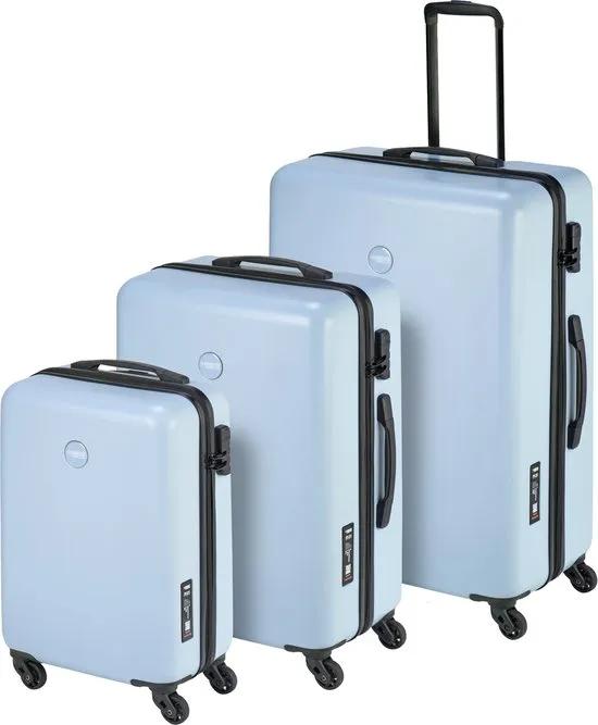 Princess Traveller  PT01 Set  Driedelige kofferset  SML  Lichtblauw