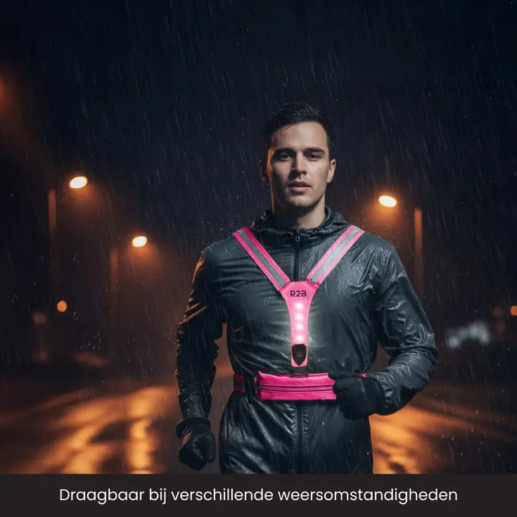 Hardloopvest met Opbergvak - Verlichting