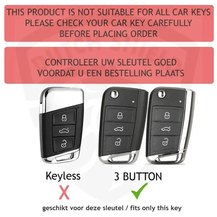 TPU Sleutelhoesje VW - Skoda - Seat Cupra goud B3