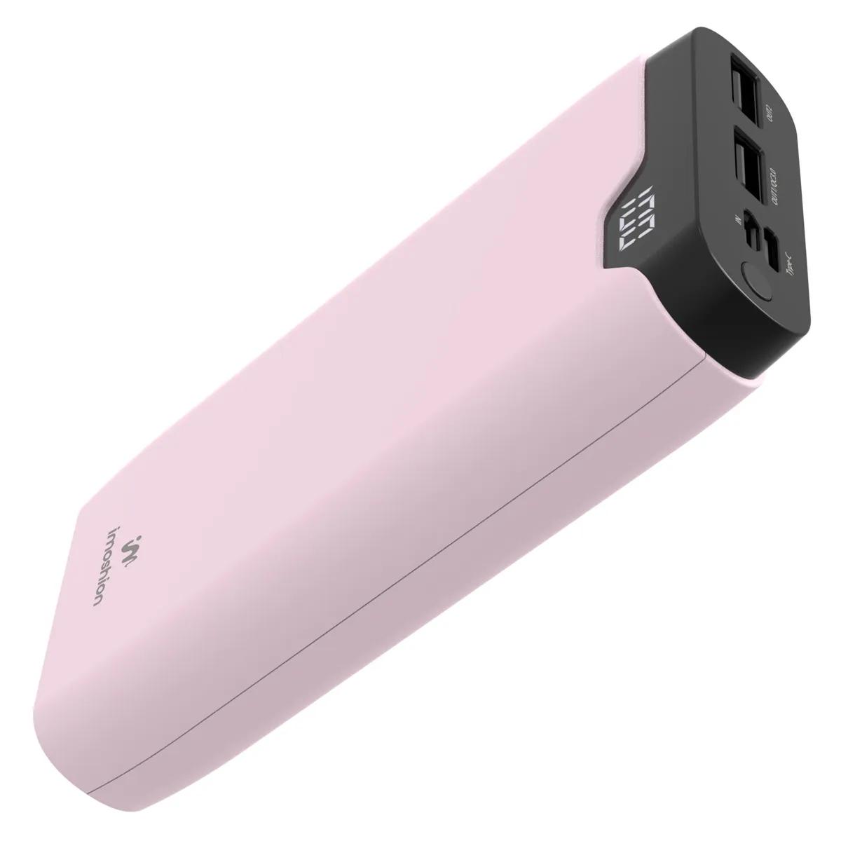 Imoshion  Powerbank 20.000 mAh 22.5w Snellader  Lichtroze