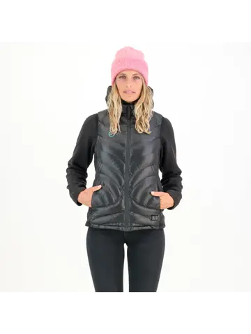 Høgge Verwarmde Dames Bodywarmer Gløde Zwart