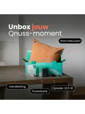 Qnuss Warmtekussen Ribstof 45x45