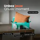 Qnuss Warmtekussen Ribstof 45x45