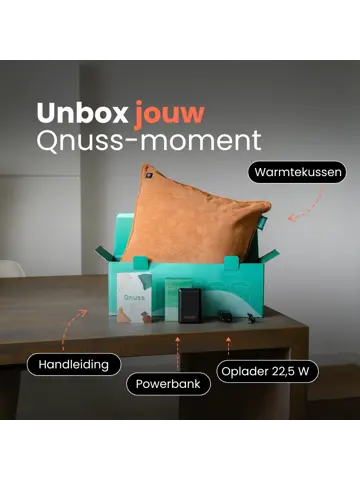 Qnuss Warmtekussen Ribstof 45x45