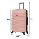 BlockTravel reiskoffer - M - TSA-slot - 74L