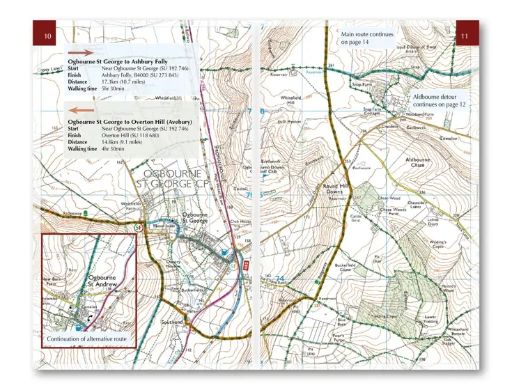 Kaartgids Booklet The Ridgeway Map