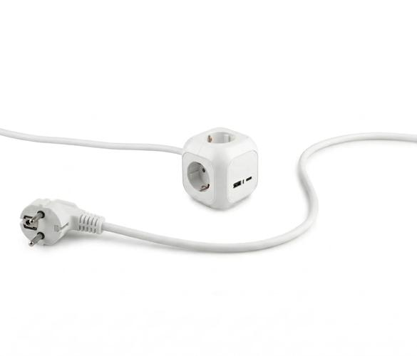 Stekkerdoos 4‑voudig met USB & USB‑C 1,4 m