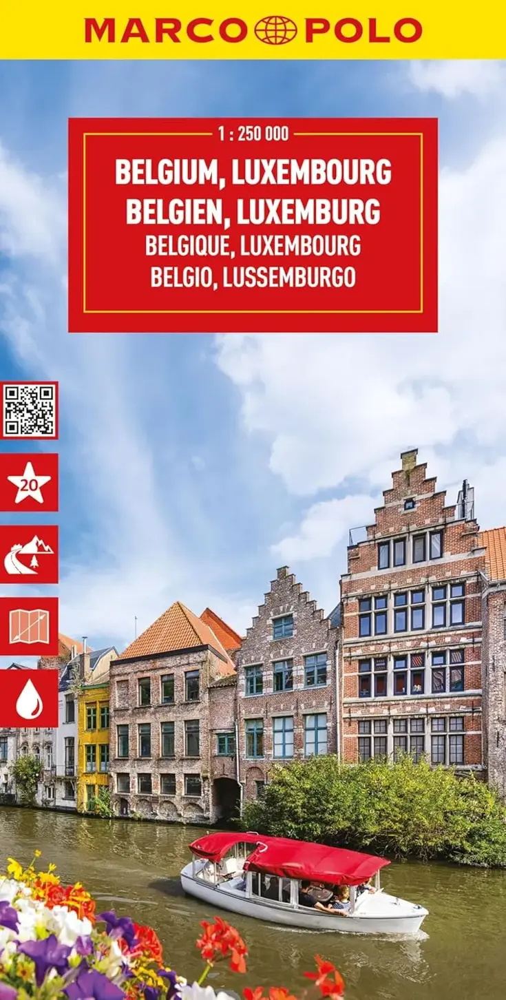 Wegenkaart België - Luxemburg