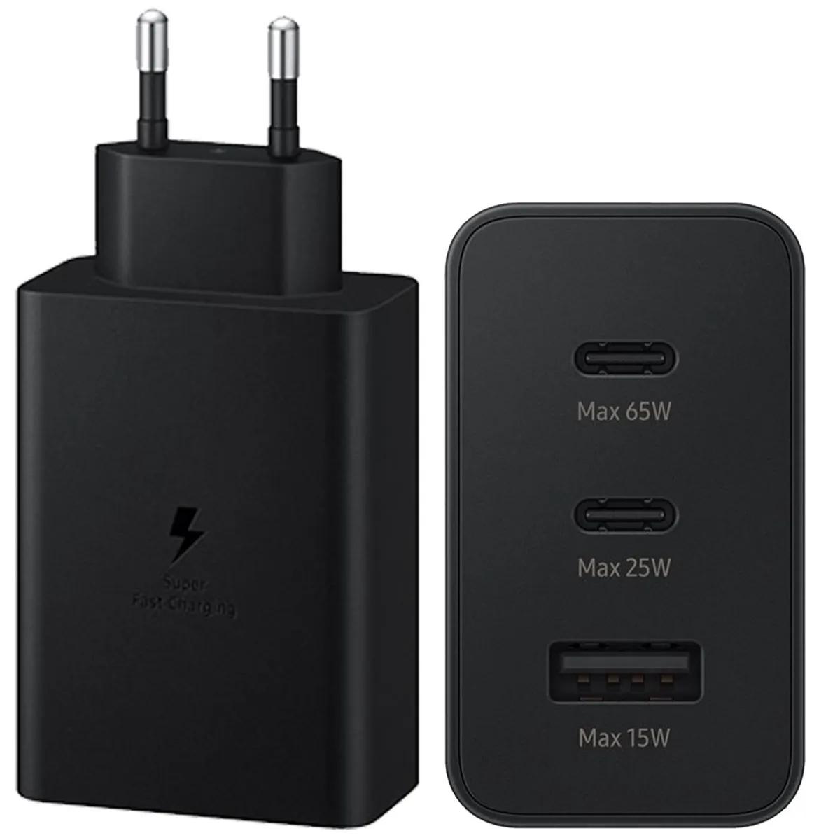 Samsung  65W Power Adapter Trio  Zwart main product image