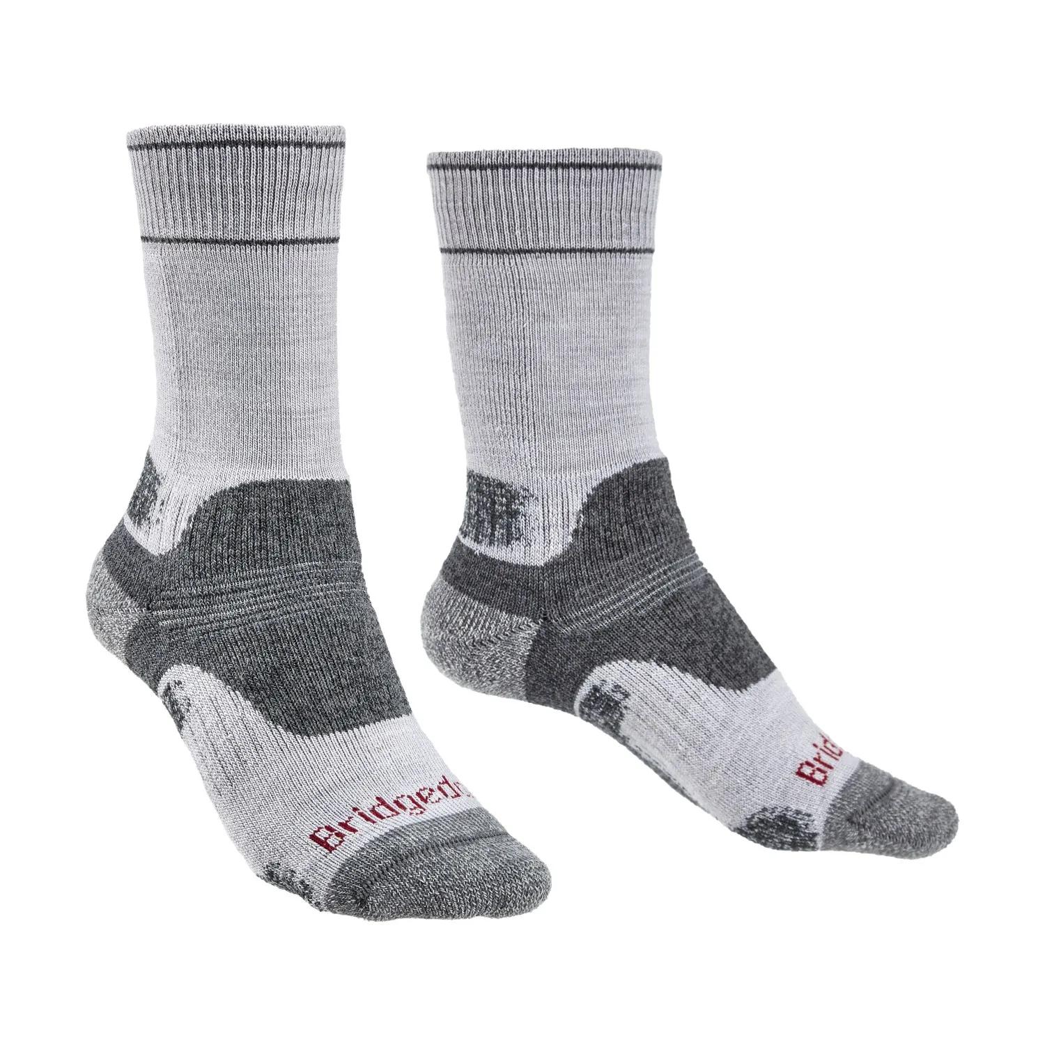 Bridgedale  Hike Midweight Merino Crew Dames  Licht Grijs