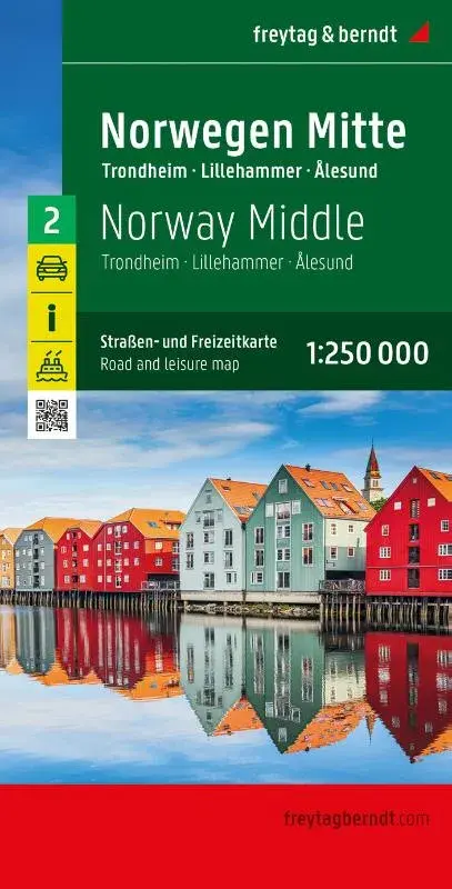 Wegenkaart F&B Noorwegen 2 Midden 