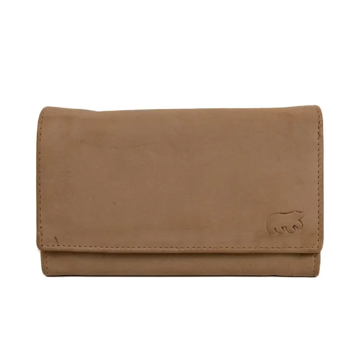 Sweety - XL portemonnee - Leer - Drukknoop