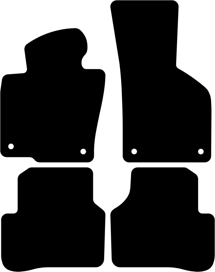 Rubber Matten Volkswagen Passat B7 (2010-2014)