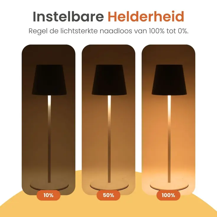 Chroma Tafellamp Oplaadbaar - 38cm - RGBW