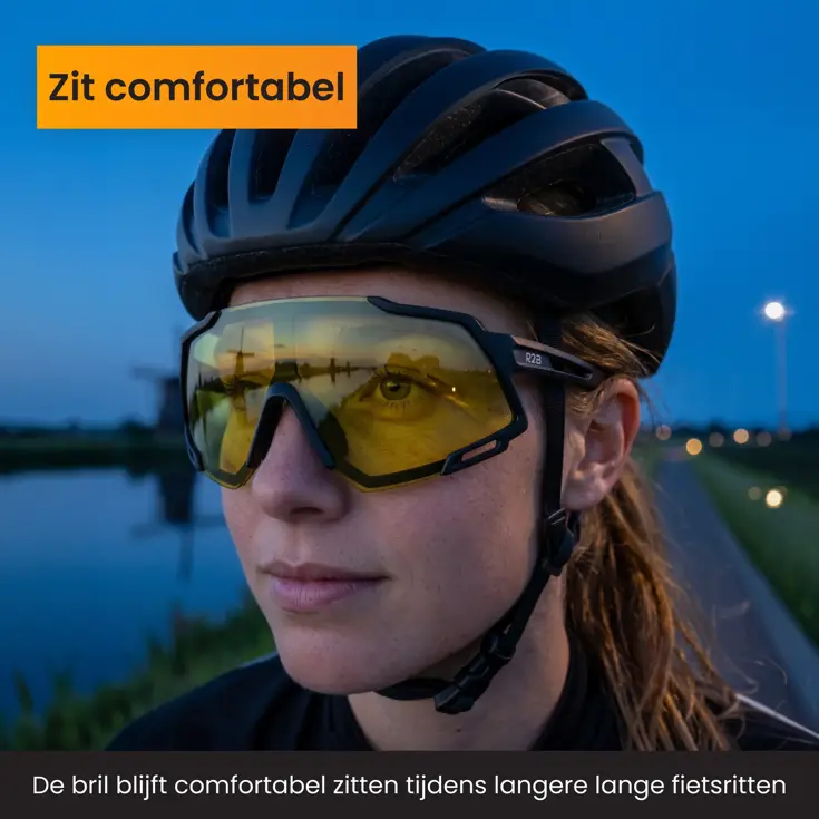 Fietsbril met 5 verwisselbare lenzen - sportbril