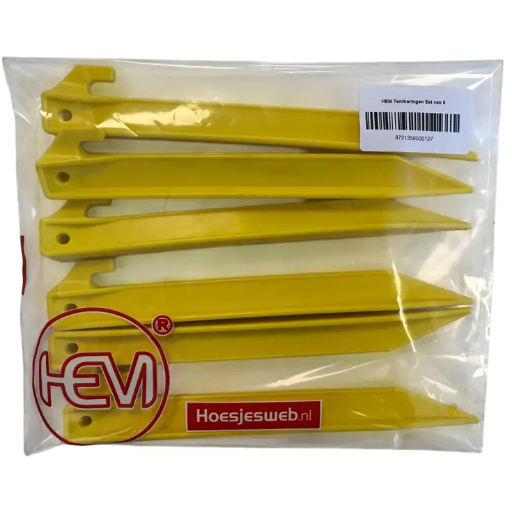 Tentharingen - 23 Cm Geel - 6 Stuks -