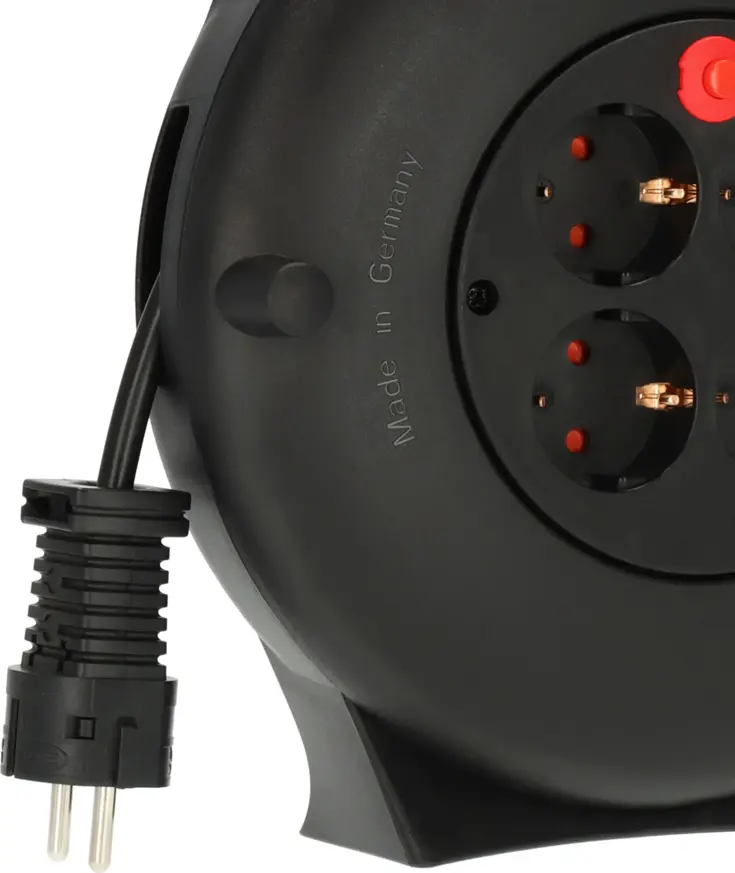 Vario-Line kabelhaspel 10 m, 4 stopcontacten