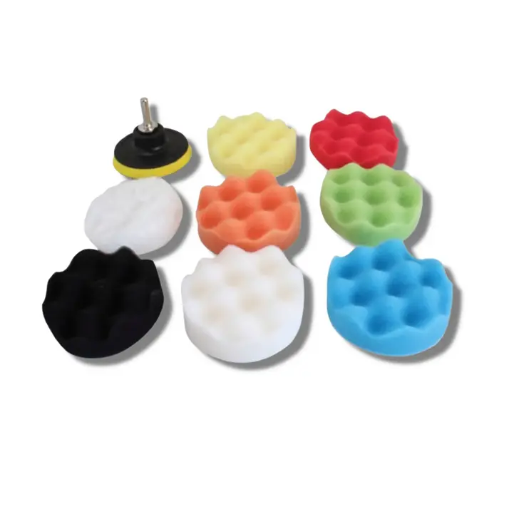 Polijst set 10 delig 80mm polijstschijven