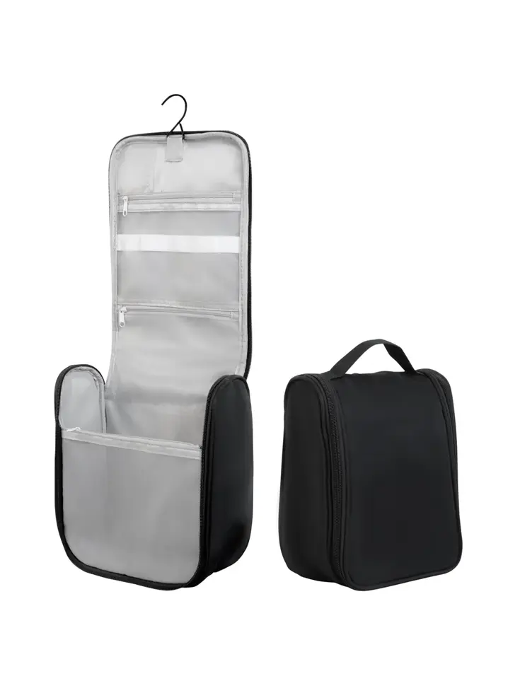 Hangende Toilettas - 23 x 21 x 10 cm - Zwart