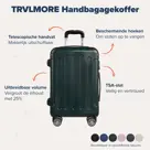 TRVLMORE Handbagage Koffer - 45L