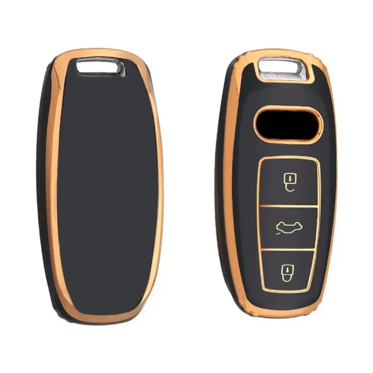 TPU Sleutelhoesje voor Audi goud D3
