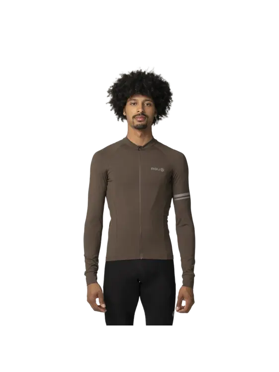 Solid Fietsshirt Lange Mouwen Performance  Heren