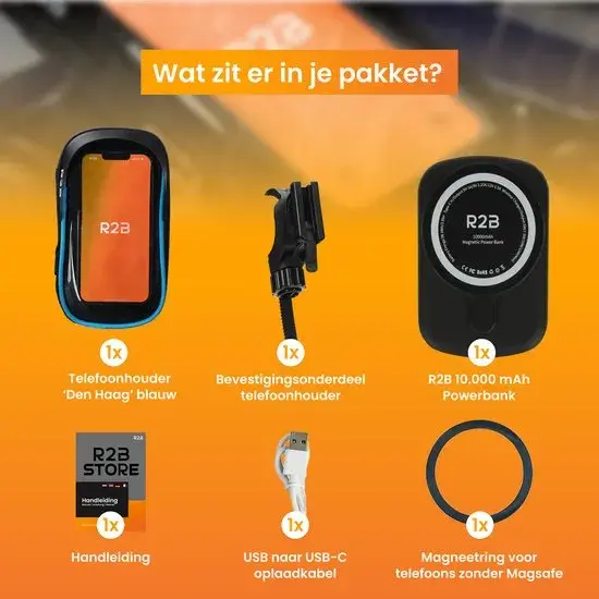 Telefoonhouder Fiets Den Haag & Powerbank