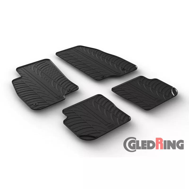 Gledring Fiat Punto 2014 - Rubbermatten - Zwart