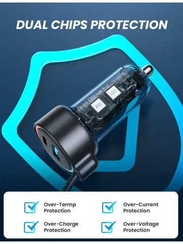 Bedrade Lightning Autolader - Zwart