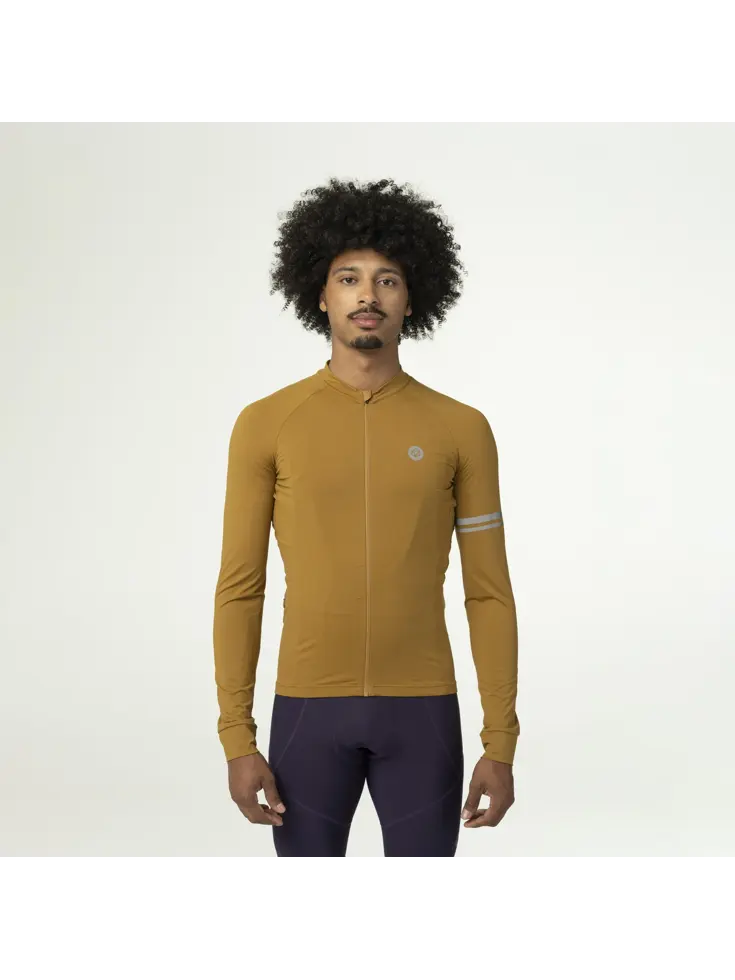 Solid Fietsshirt Lange Mouwen Performance  Heren